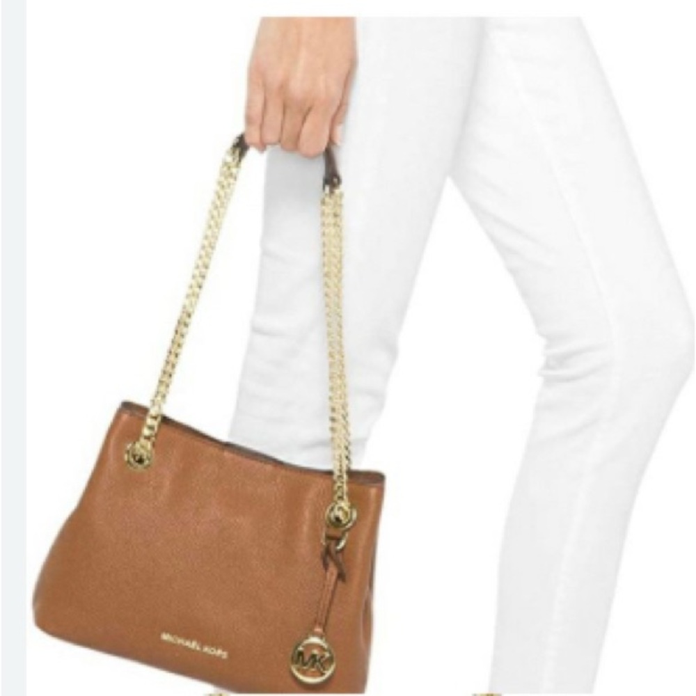 Michael by Michael Kors Women’s Tan Medium Jet Set Messenger Handbag NWT